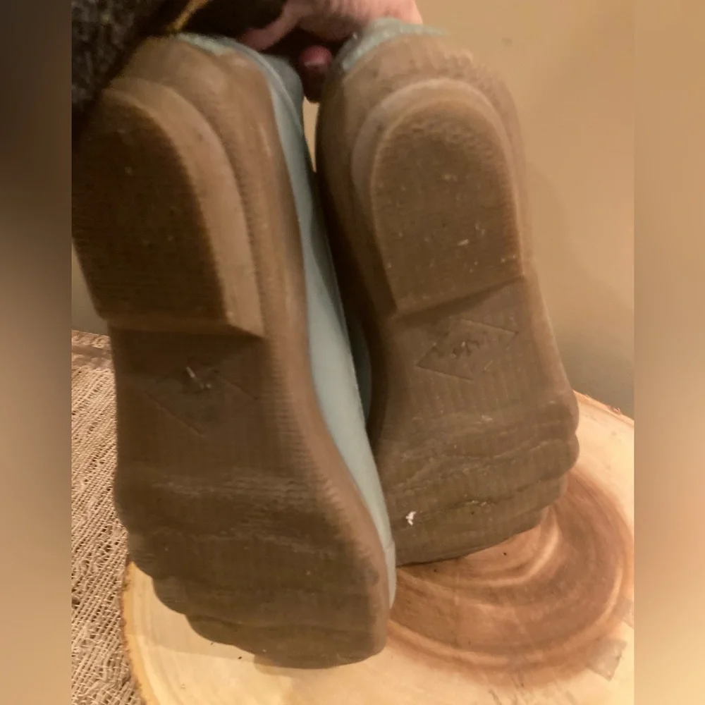 Sperry Salt Water Mint Green‎ Rain Boots Booties Sz 6.5 Side Zip Boots Prep